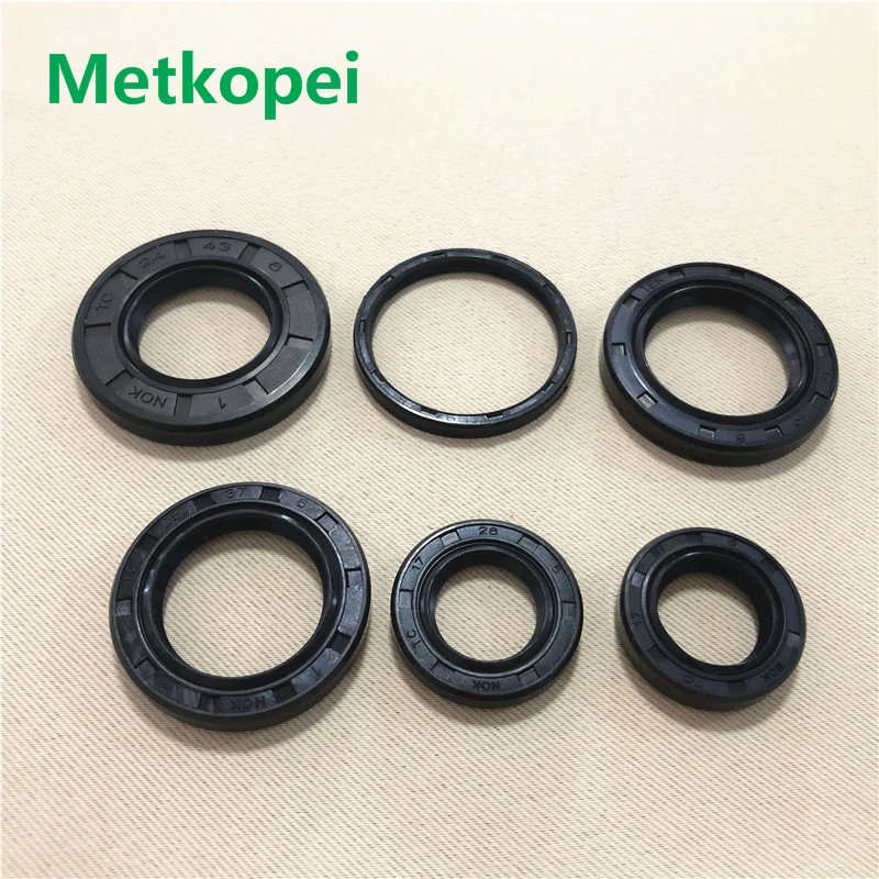 scooter moped AG50 AG100 V100 full complete engine oil seal rubber crankshaft gear shaft seal for Suzuki 50cc 100cc AG 100 parts