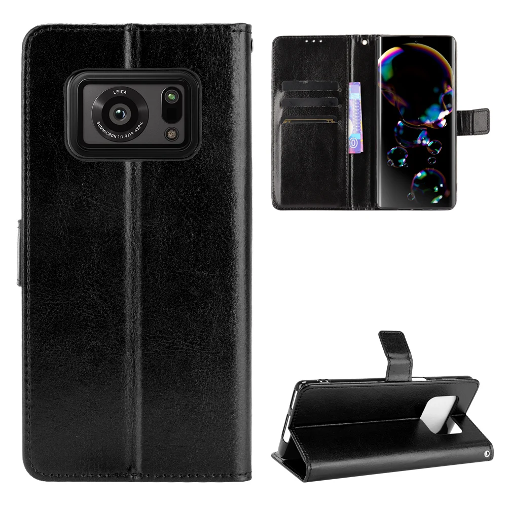 For Sharp Aquos R6 SH-51B Case Flip Luxury Wallet PU Leather Phone Bags For Sharp Aquos R6 Case Cover 6.6 inch