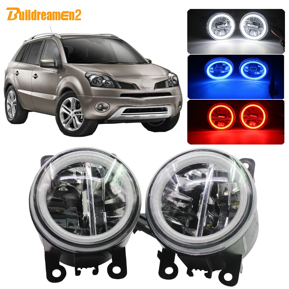 

Buildreamen2 Car 4000LM LED Fog Light Bulb Angel Eye Daytime Running Light H11 12V Accessories For Renault Koleos HY 2008-2015