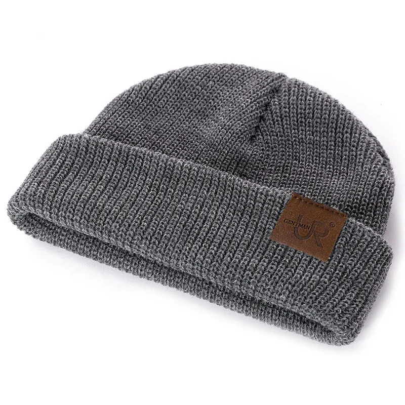 Unisex Beanie Hat URGENTMAN Brand Casual Winter Hats For Men Women Fashion Knitted Hat Solid Hip-hop Beanie Hat Unisex Cap