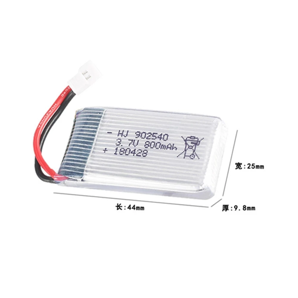 3.7V 800mAh Lipo Battery 902540 for Syma X5 X5C X5C-1 X5S X5SW X5SC V931 H5C CX-30 CX-30W RC Quadcopter Drone Spare Parts