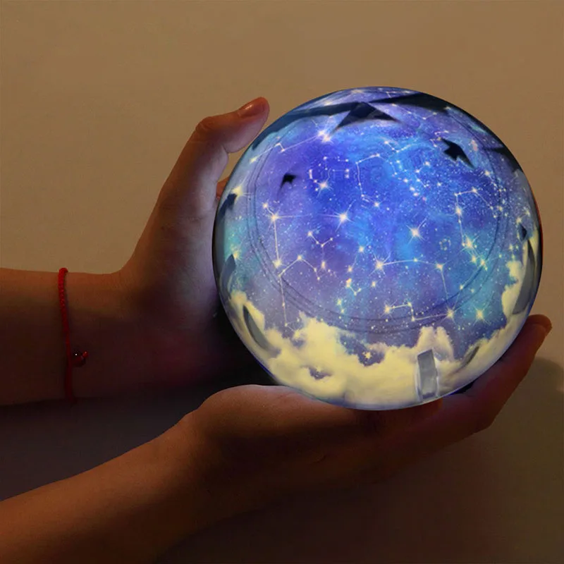 

Rotating LED Projector Star Ocean Nine Planets Eternal Love Constellation Creative Magic House Planetarium Gifts for Children