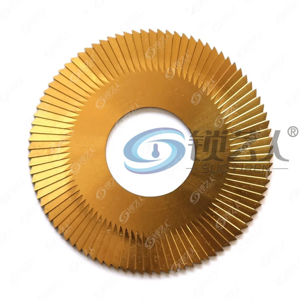 CHKJ High-speed steel titanium-coated three-sided thin saw blade-0022A-TiN φ70x1.3xφ22x90T For key machine Wenxing