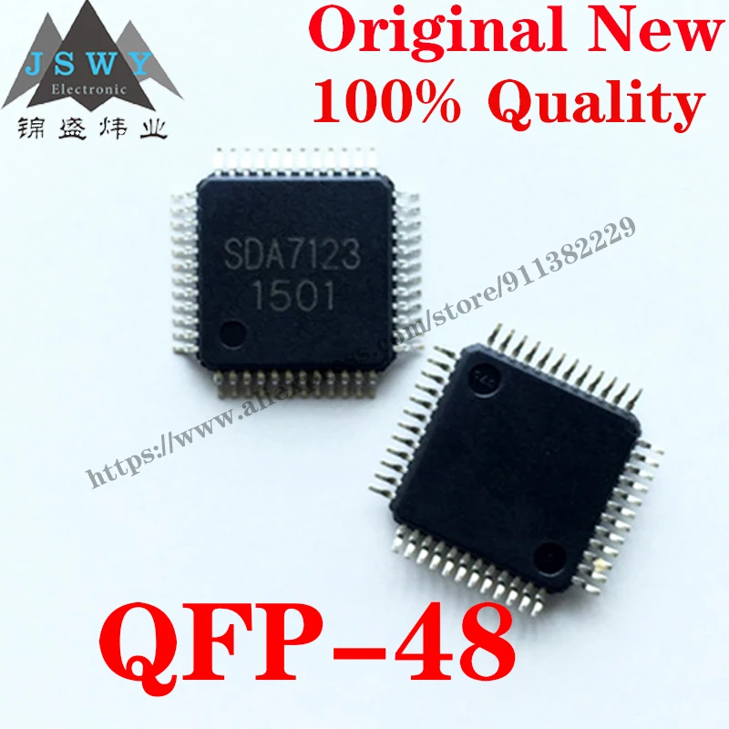 10~100 PCS SDA7123 QFP-48 7123 Video Digital-to-Analog Converter 3 Channels 10-bit IC Chip with for module arduino Free Shipping