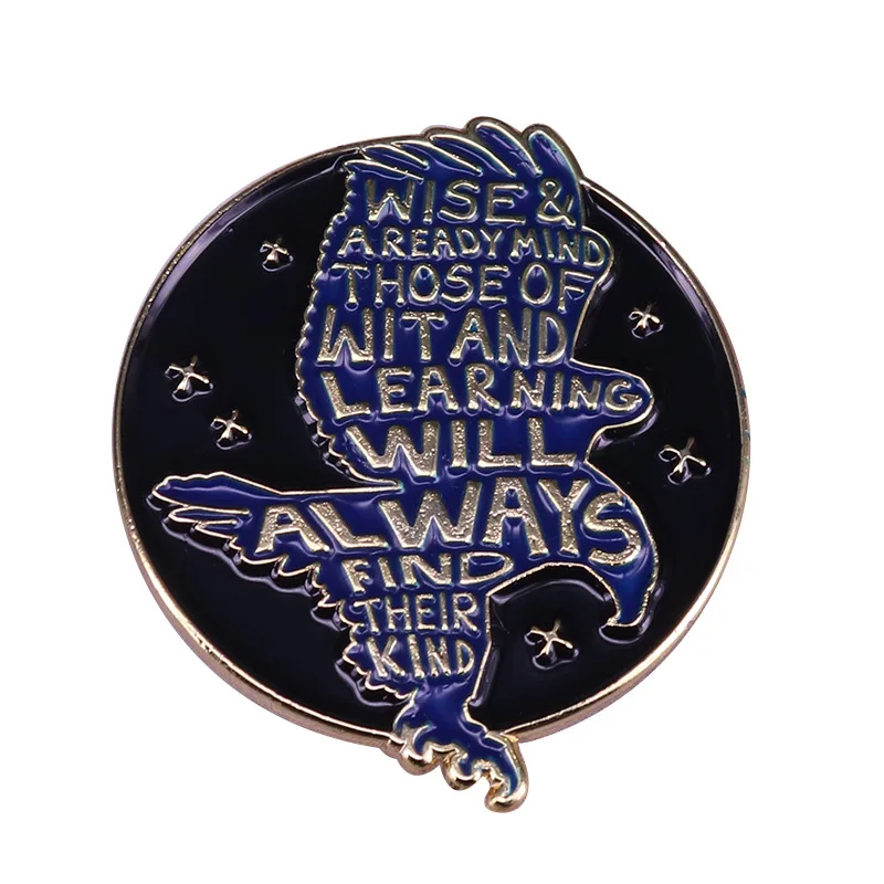 Interesting Ravenclaw Branch Brooch Metal Enamel Lapel Badge Collect Denim Jacket Backpack Pin Given Friends And Fans Gifts