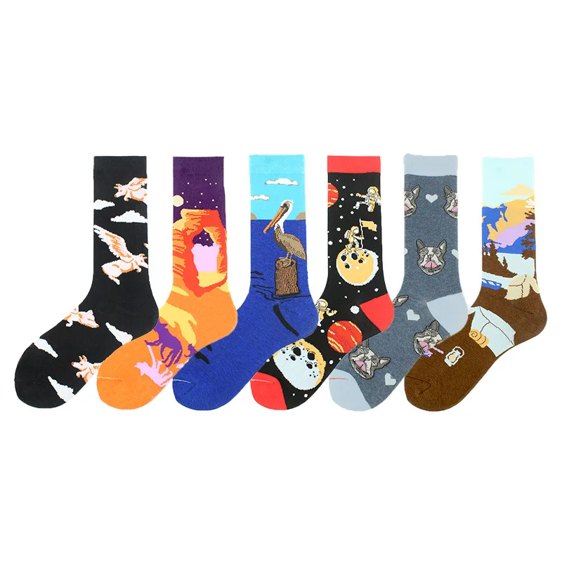 

Cartoon Cotton Women/Men Socks Hip Hop Happy Duck Dot Egg Cactus Ankle Socks Set Winter Factory Dropshipping Contact Us