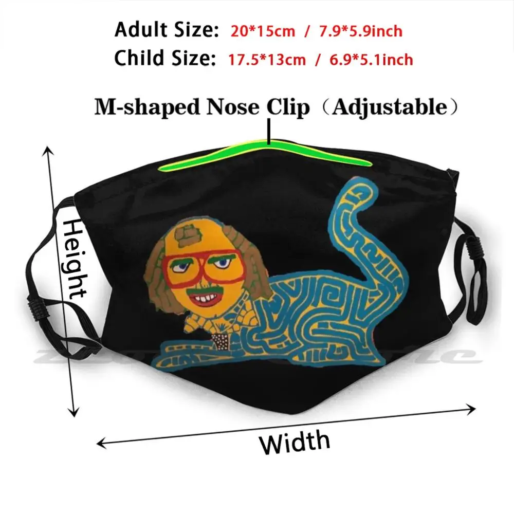 Saul The Sphinx Mask Cloth Reusable Print Filter Washable Saul Cat Sphinx Cartoon Cute Cats Funny Kitty Animal Pet Animals