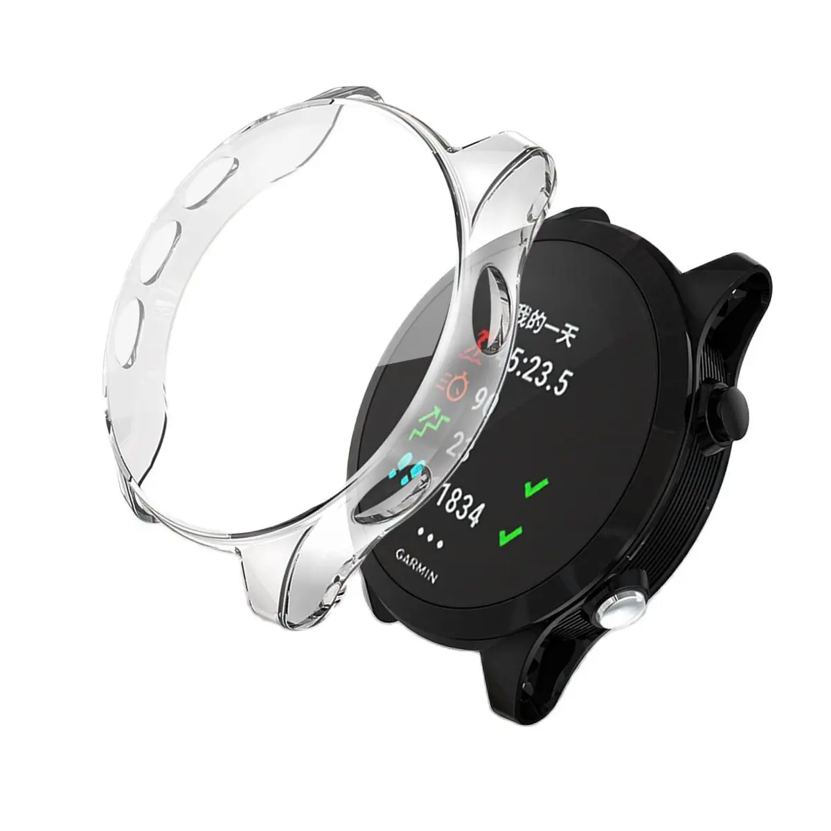 Screen Protective Watch Case For Garmin Forerunner 935 945 Full Protector Cover Shockproof Ultra-Thin TPU Transparent Shell
