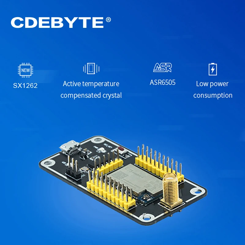 Kit placa de teste módulo teste asr6505 lora rf junta usb para placa ttl para módulo cdebyte wireless