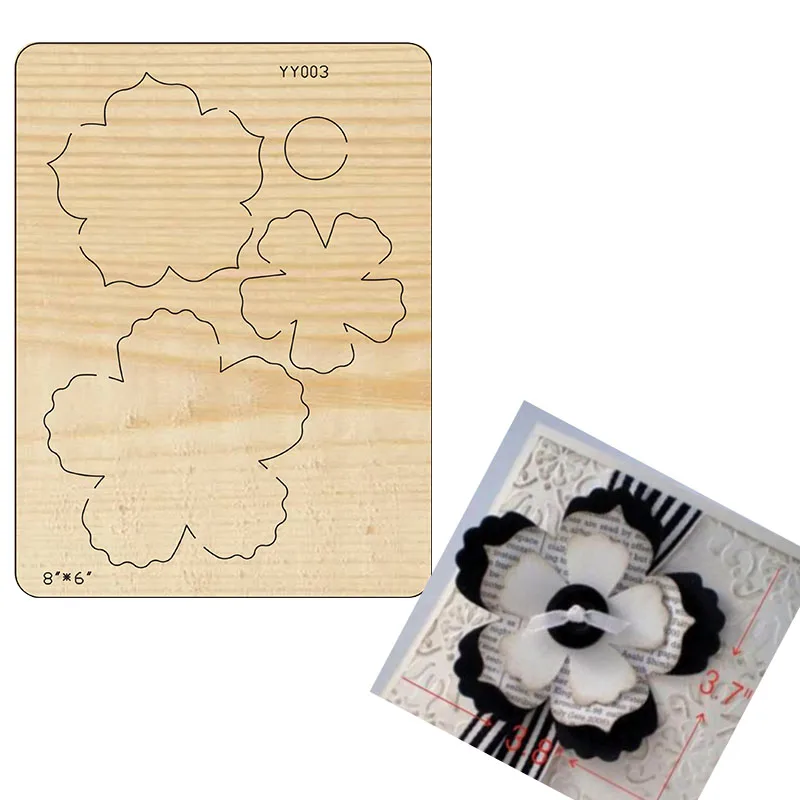 

Decorative flower cutting dies 2021 new die cut & wooden dies Suitable for common die cutting machines on the market