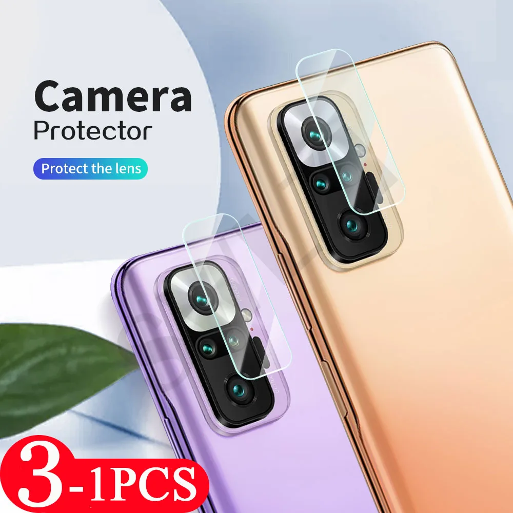 5Pcs for Redmi note 10 9 pro max 5G 10S 9S Camera Lens Camera protector note 9T 8 8T 7 protective Film screen protector Glass