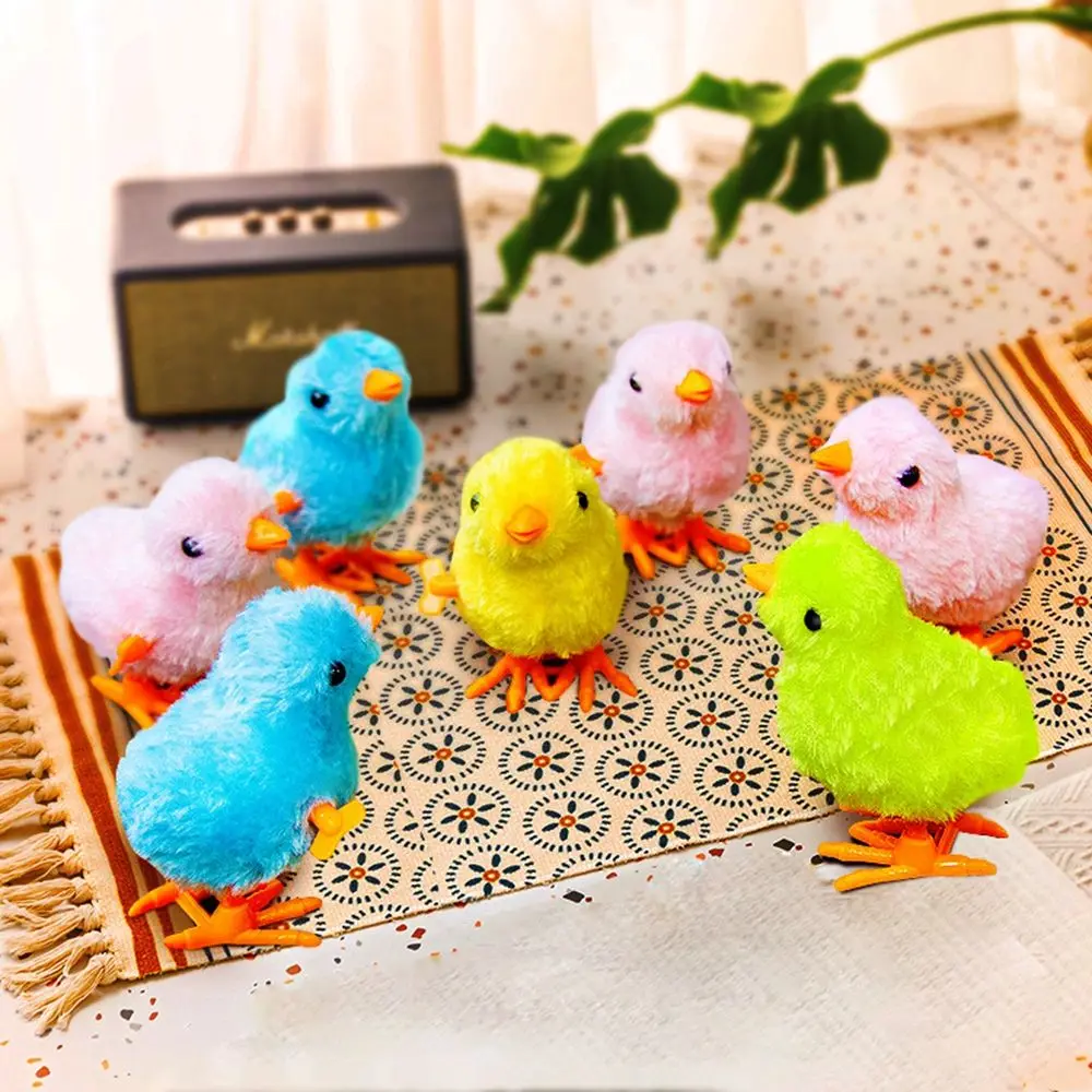 

Cute Educational Clockwork Interative Playing Jumping Walking Shake Movement Gifts Cat Toys Chicks Interative