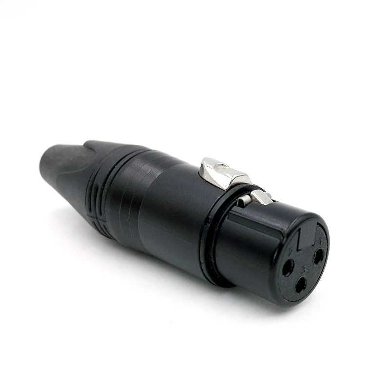 XLR connector 3pin audio plug microphone plug speaker connector male & female colour mic connector