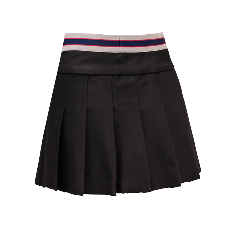 Spring And Summer Women's Clothing New Golf Pleated Skirt 2022 Elastic High Waist A-Line Anti-Lighting Shorts Black Sports Skirt