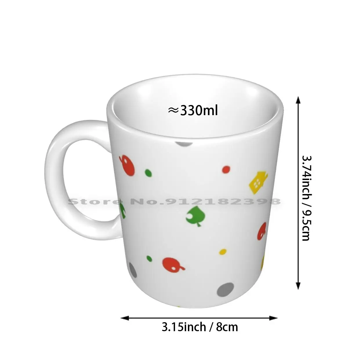 Animal New Leaf-3ds Pattern Ceramic Mugs Coffee Cups Milk Tea Mug Animal 3ds New Leaf Pattern Game Videogame Japan Japanese