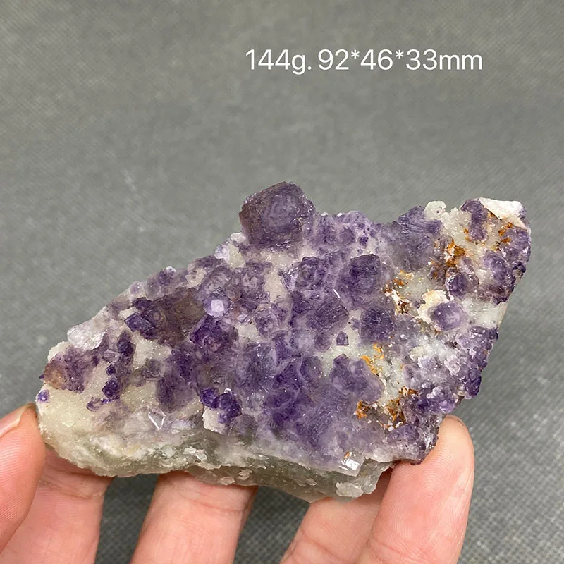 

100% Natural purple stepped fluorite cluster mineral specimens Gem level Stones and crystals