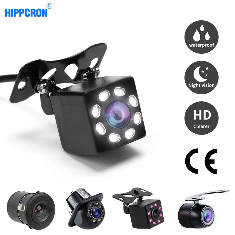 Hippcron Reverse Camera Rearview Car Infrared Night Vision Multi-Species Parking Monitor CCD NTSC Waterproof HD Video