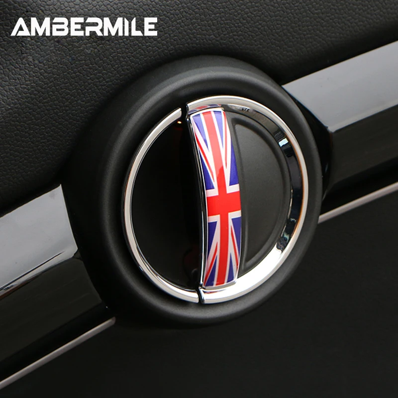 AMBERMILE 4pcs for Mini Cooper F55 F54 F60 Countryman Accessories Car Interior Front Rear Door Handle Sticker Covers Decoration