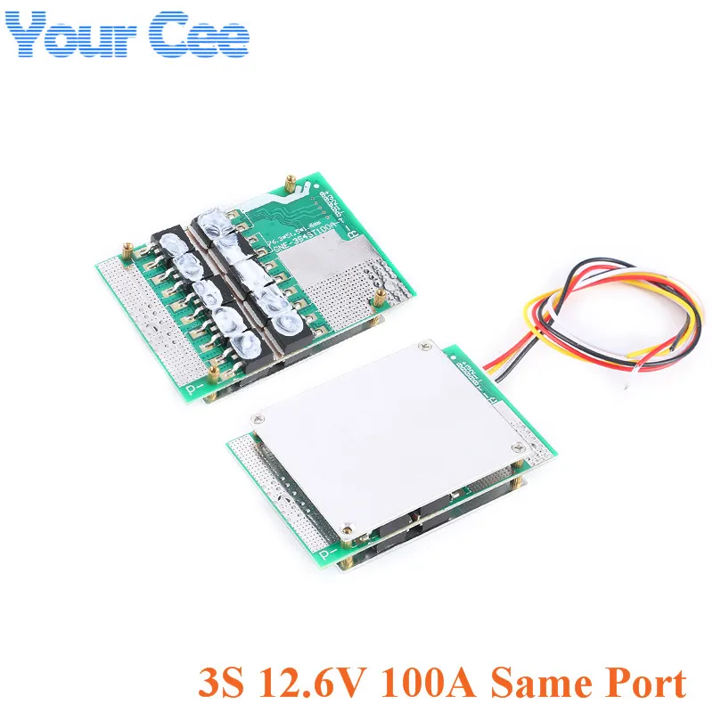 3S 12.6v Li-ion Lithium Battery Charging Module Protection Board Overcharge Over Discharge Overcurrent with Balance