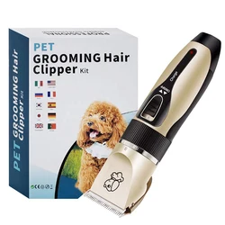 Electric Pet Grooming Hair Clipper Kit Rechargeable Trimmer Shearers Shaver Cat Rabbit Dog Teddy Animal