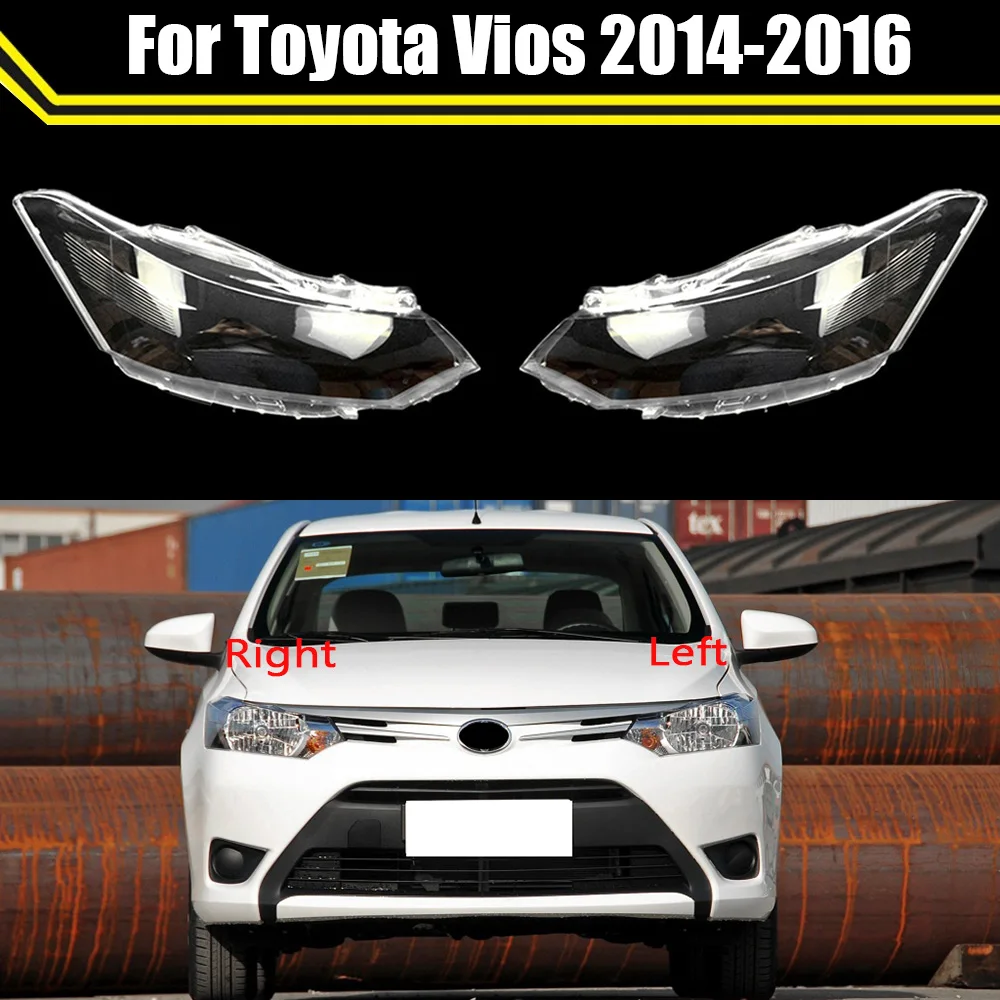 Car Replacement Headlight Cover Lens Glass Shell Front Headlamp Transparent Lampshade Light Caps For Toyota Vios 2014 2015 2016