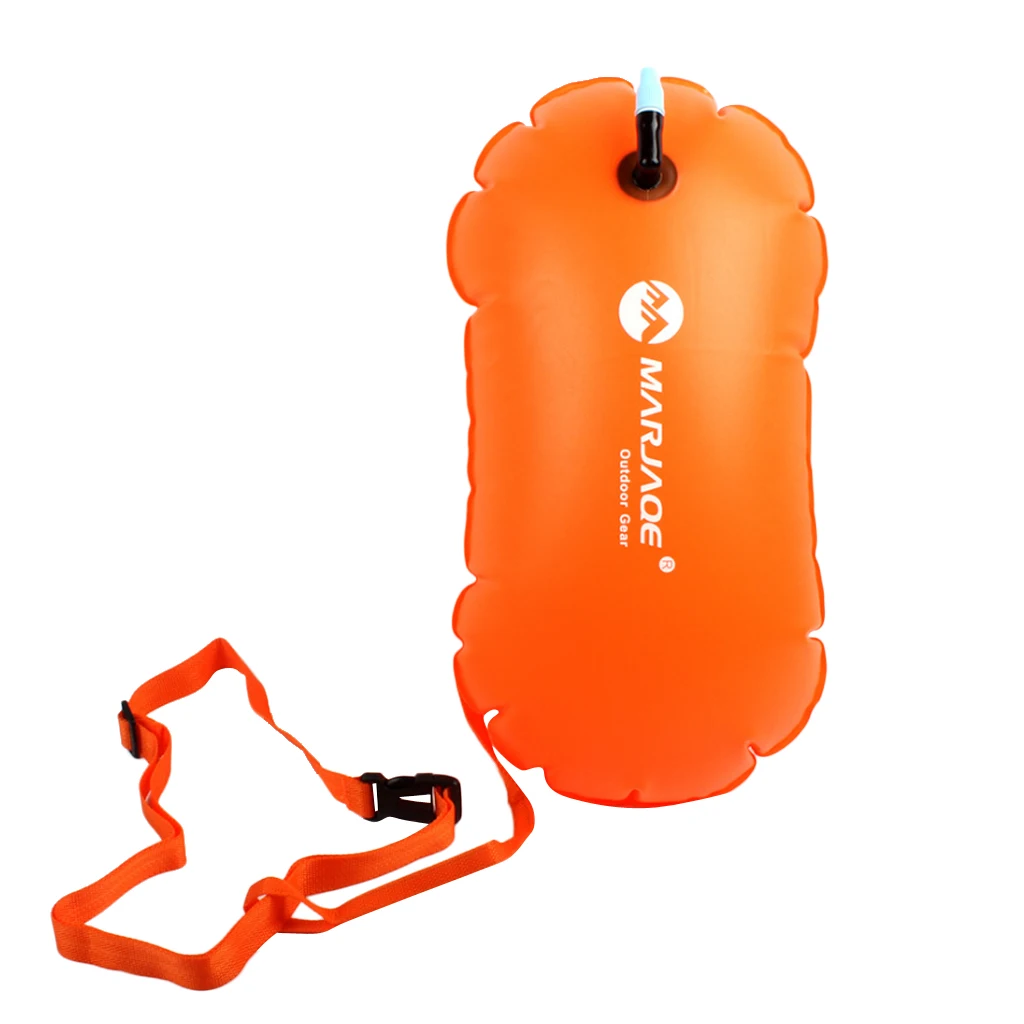 Swim Bubble - High Visibility Inflatable Open Water Swimming Tow Float Air Bag for Swimmers, Triathletes and Snorkelers