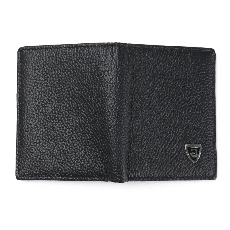 2024 Men Wallets Thin Name Engraving Genuine Leather MINI Men Purse ID Card Holder Classic High Quality Men Wallets