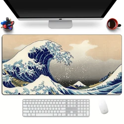 Art Mouse Pad The Great Wave Of Kanagawa Large Gaming Mousepad Gamer Keyboard Mouse Mats Office Computer Laptop Desk Mat