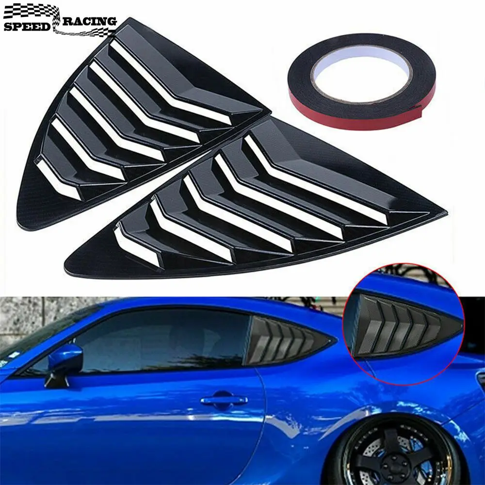 2 pcs Rear Quarter Window Louvers Spoiler Panel For Scion FRS For Subaru BRZ For Toyota 86 GT86 2013-2018 Decoration Cover