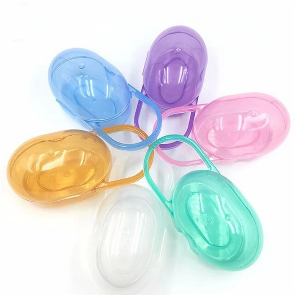 

Portable Oval Hangering Baby Pacifier Case Box Dustproof Kids Pacifier Nipple Cradle Case Holder Travel Storage Nipple