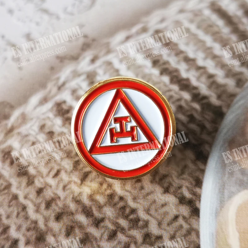 Masonic Lapel Pins Freemasonry Badge Mason Freemason BLM44 Royal Arch Masonry size1.3cm Round brooches and badges Brooch Symbol