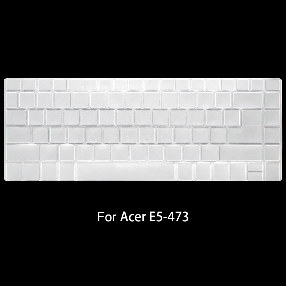 HRH 50pcs Waterproof Clear TPU Skin Keyboard Cover  Dust Customized Unltra-thin Protecto For Acer E5-473 E5-422