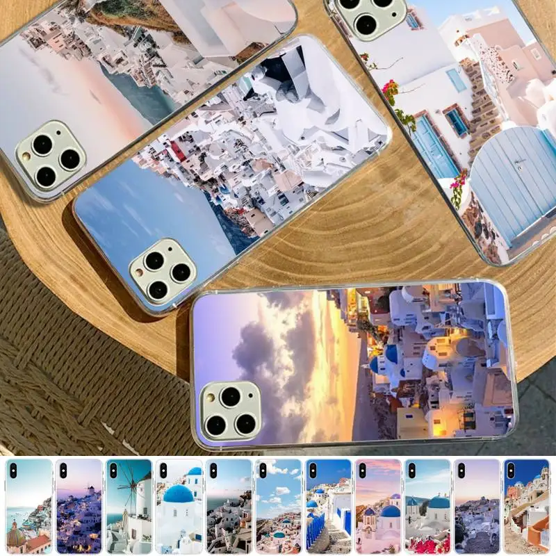 

MaiYaCa Oia Santorini Greece Phone Case for iphone 13 11 12 pro XS MAX 8 7 6 6S Plus X 5S SE 2020 XR case