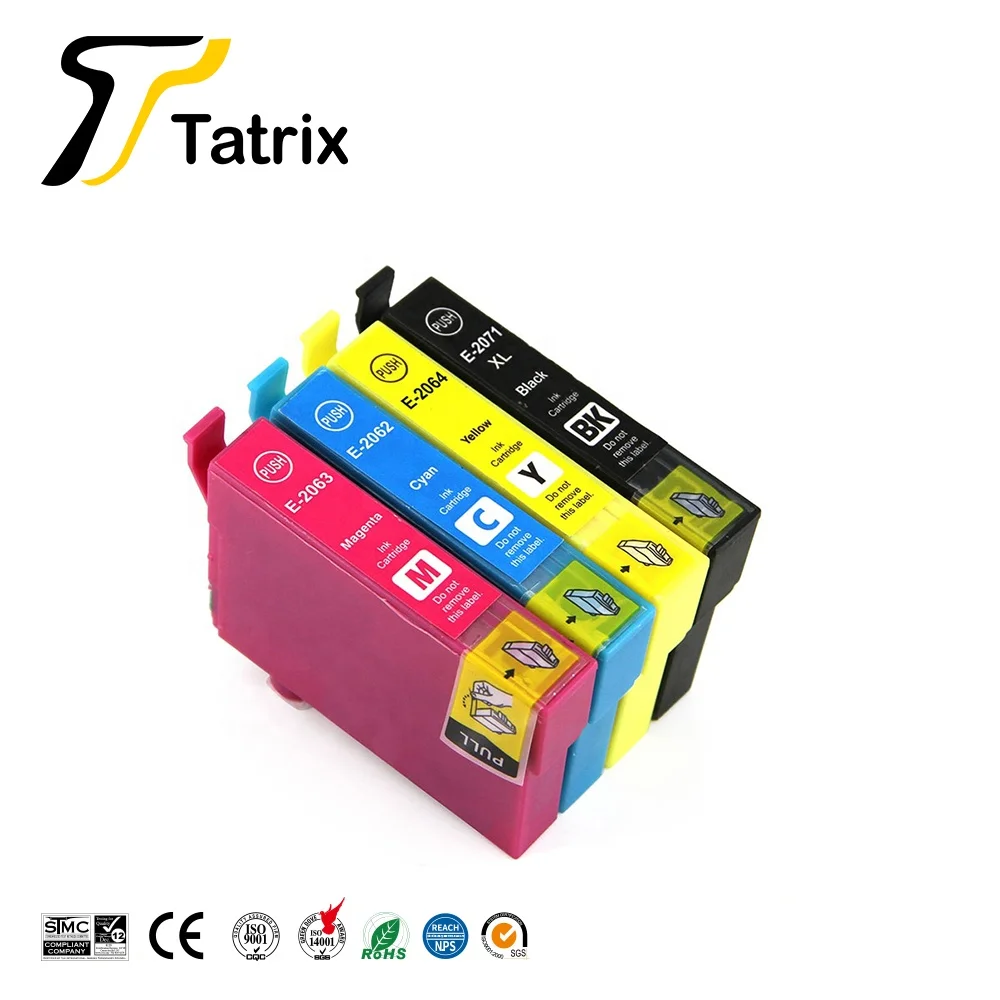 

Tatrix T2061- 4 T2071 Premium Compatible Ink Cartridge T207120-AL T206120-AL T206220-AL T206320-AL T206420-AL for Epson XP-2101