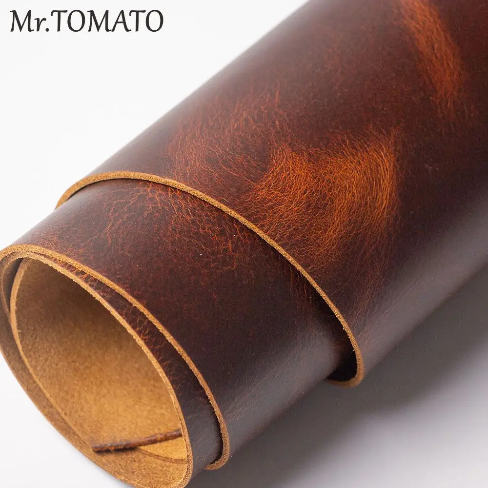 Cowhide cow leather thick genuine leather wax hard First Layer Tanned cow skin hide vintage  DIY Leathercraft leather piece