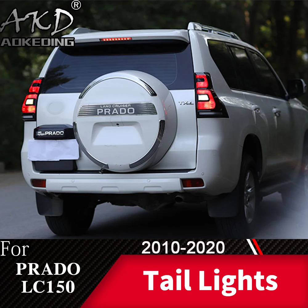 

For Car Prado 2010-2020 Tail Lamp LED Fog Lights Day Running Light DRL Tuning Car Accessories LC150 Tail Lights