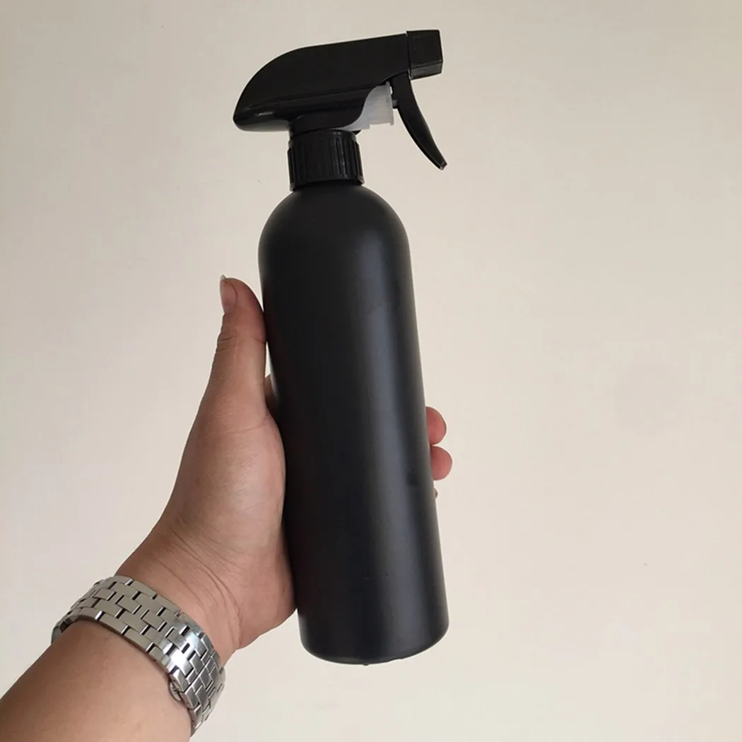 Spray para cabeleireiro, 500ml, ferramentas para salão de beleza, barbeiro, preto, recarregável, pulverizador, dispensador de álcool, jardinagem,
