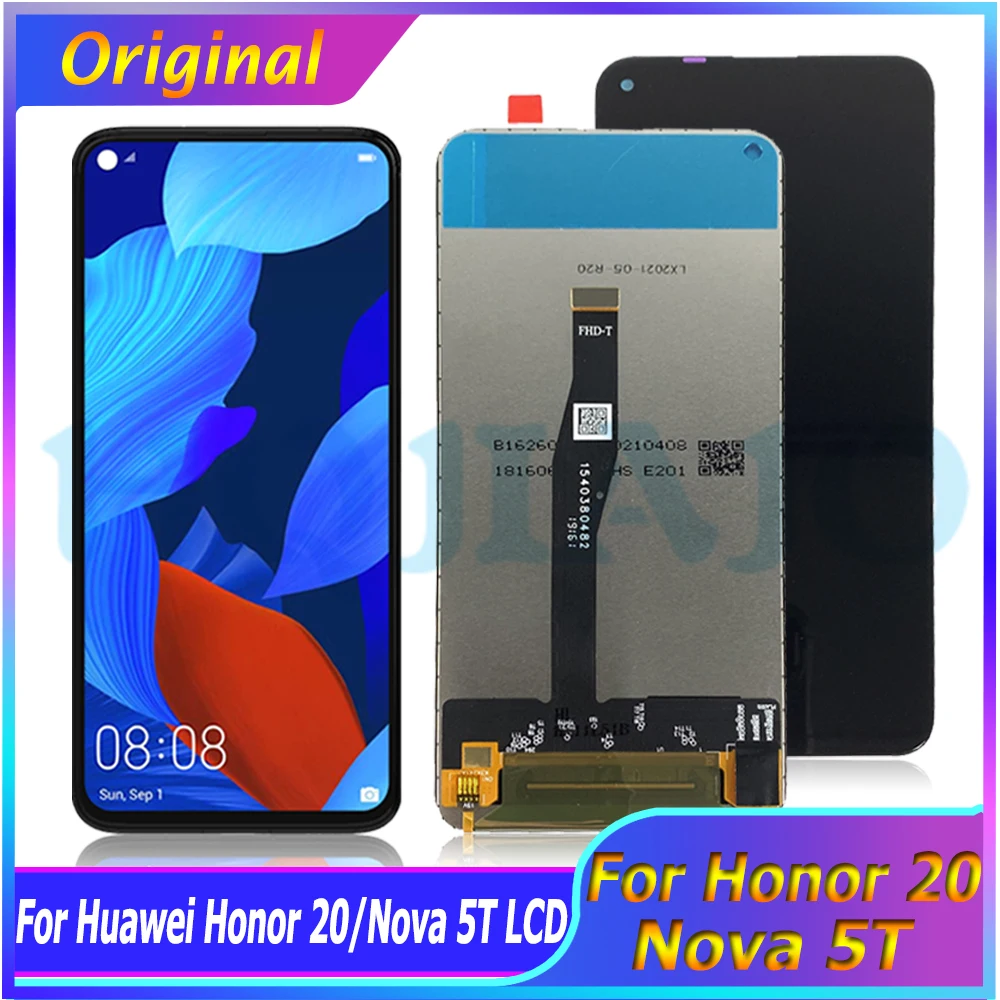 Original 6.26'' for Huawei Nova 5T YAL-L21 L61A L71A LCD Screen+