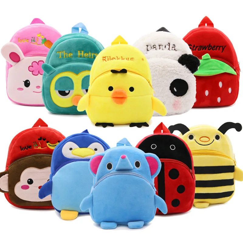 Kids 3D Animal Backpacks Baby Girls Boys Toddler Schoolbag Children Cartoon Penguin Bookbag Kindergarten Toys Gifts School Bags