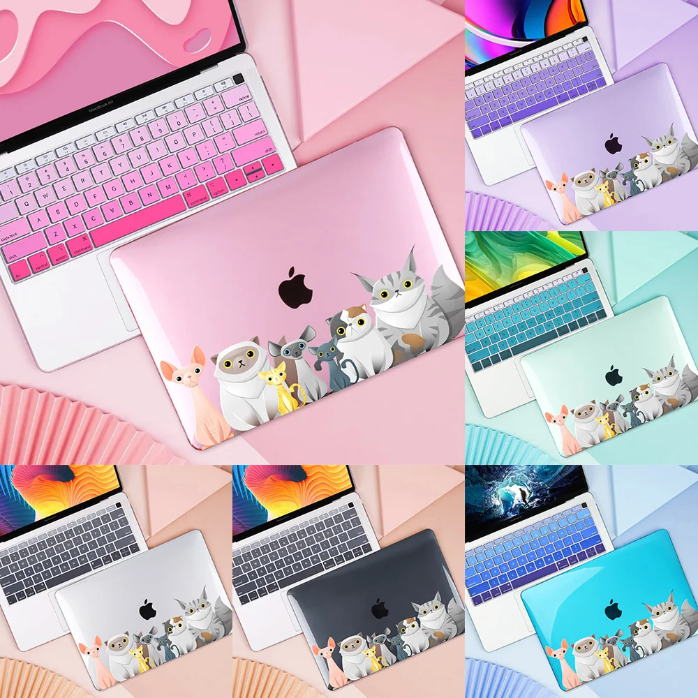 capa de protecao em plastico rigido para notebook capa para macbook air pro retina 11 12 13 15 16 polegadas touch bar 2023 a2337 a2179 a2338 a2141 a1466 01