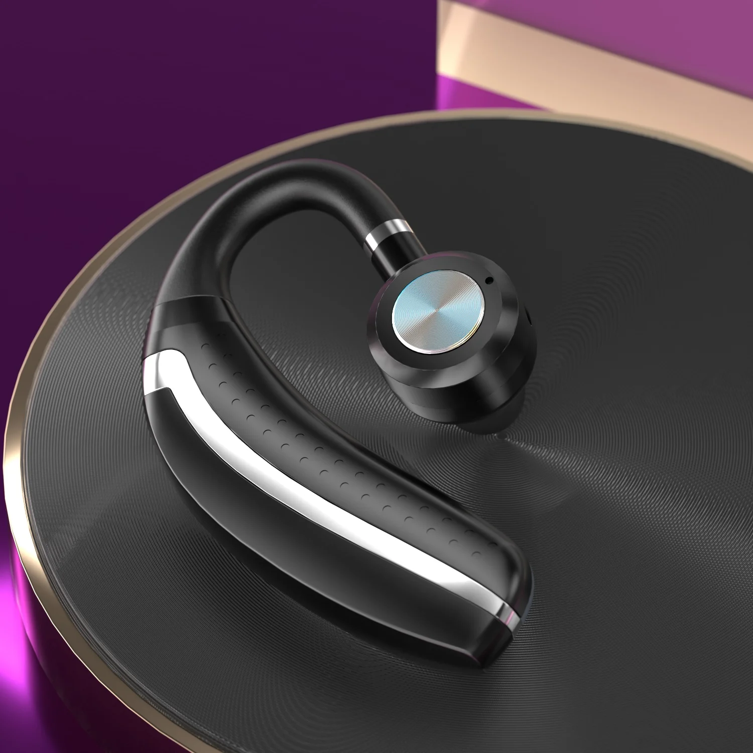 Vside-매달린 귀 헤드셋 무선 블루투스 헤드폰 핸즈프리 통화 이어버드 비즈니스 자동차 운전자를 위한 25 시간 재생