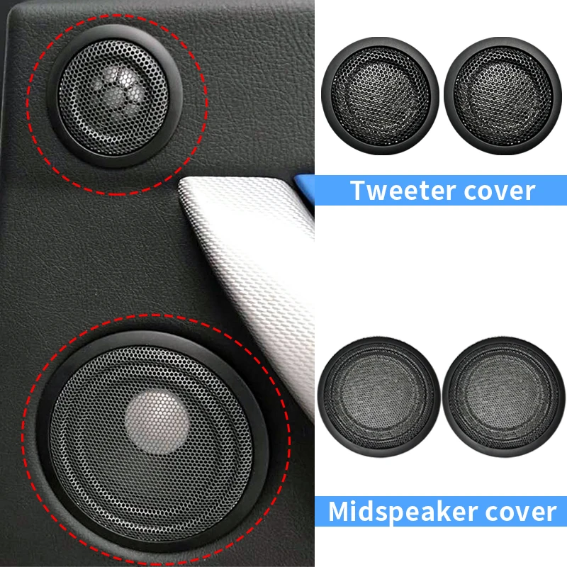 For BMW F30 F31 F34 F52 F48 F15 F16 F39Series Car Door Tweeter Midrange Speakers Cover Treble Audio loudspeaker Horn Accessories