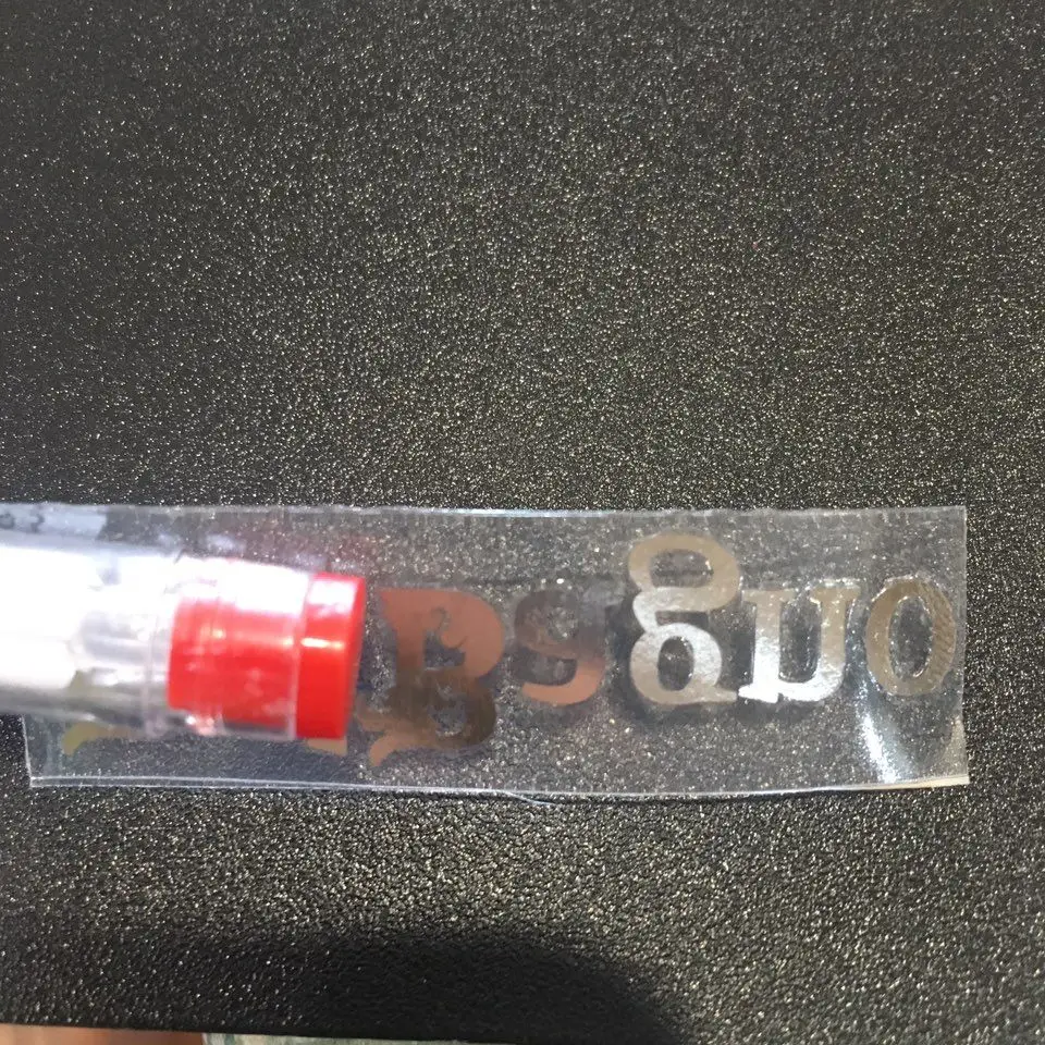 Niestandardowa naklejka 3D z niklowanego metalu, przezroczysta naklejka w kolorze różowego złota, personalizowane naklejki, naklejka na pudełko na rzęsy, naklejka na błyszczyk do ust. — zdjęcie produktu 4
