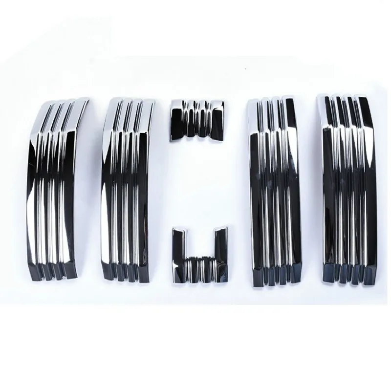 

6pcs/set Chrome Front Center Grille Grill Cover Trim For Toyota Land Cruiser Prado FJ150 LC150 2018