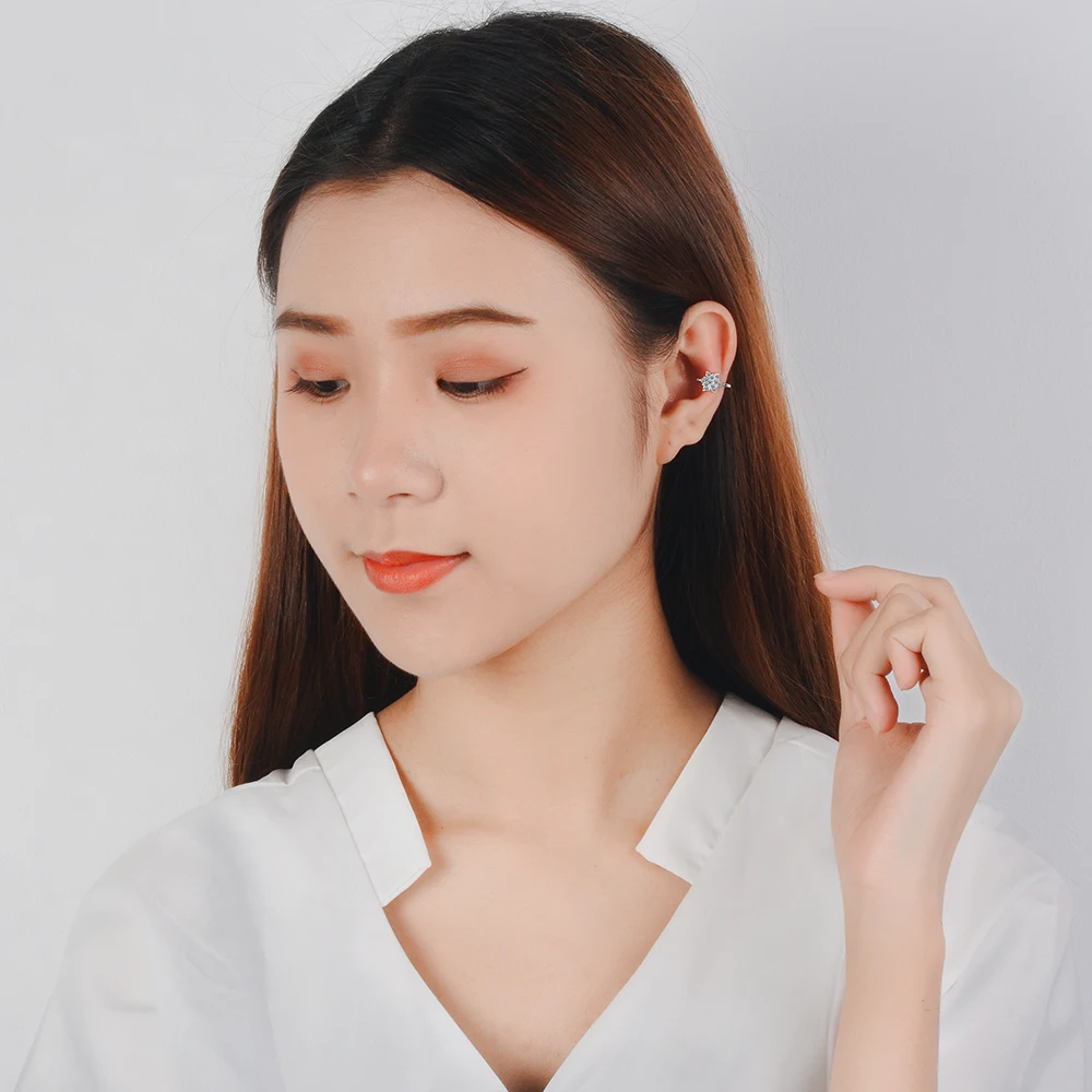 Real 925 Silver New Design Bea - Ear Cuff No Piercing recension och pris