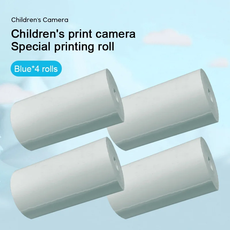 Thermal Printing Photo Paper for Children's Camera Instant Camera 4 Rolls Photo Printing Paper Replacement Paper for Kids Camera