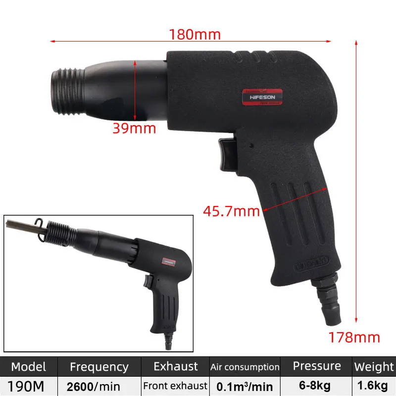 High quality Pneumatic rivet gun plate rivet semi hollow / solid copper iron aluminum screw pressure riveter nail gun