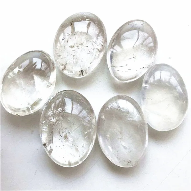 

New natural coming hand carved crystals clear quartz palm healing stones for home decoration