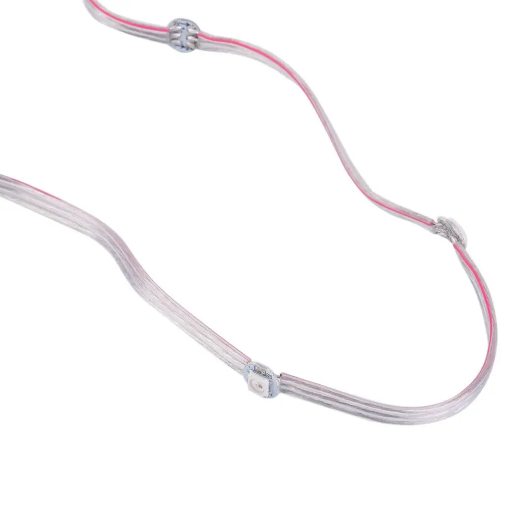 WS2812B Pre-Soldered LED Module RGBIC String 12cm Wire 50 Pixels LEDs Per String Lndividually Addressable 5050 Nodes IP30 DC5V