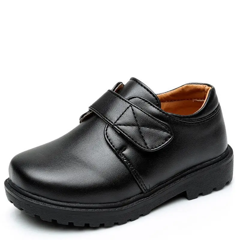New Boys Leather Shoes British Style School Performance Kids Wedding Party Shoes White Black Casual Children Moccasins Shoes